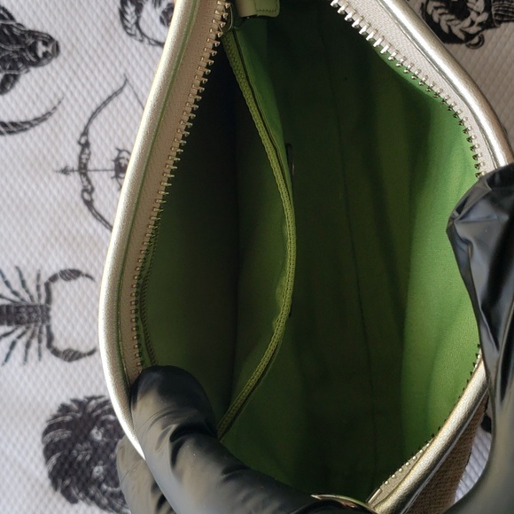 Coach burlap Demi Bumblebee shoulder bag - Picture 11 of 15